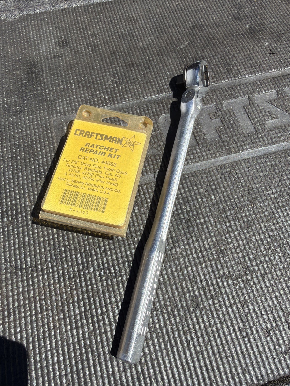 SEXY Sears Craftsman RARE USA NOS 3/8” RHFT RATCHET PATENT PEND 42794 Free Kit
