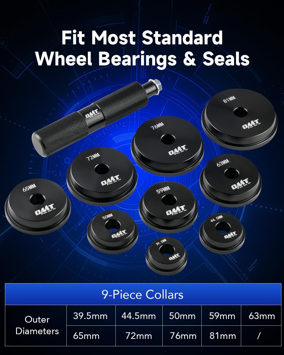 Orion Motor Tech Bearing Press Kit, 10pc Race and Seal Driver Set…
