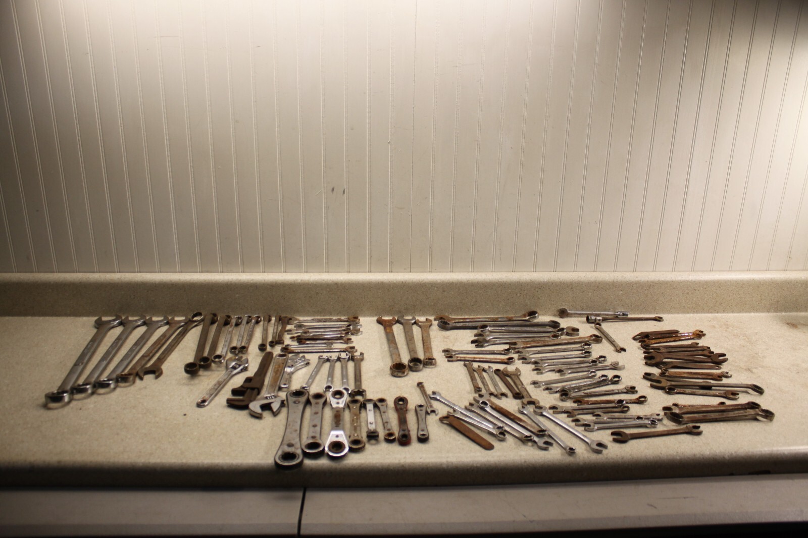 Lot Of Various Size SAE & Metric Wrenchs Line Wrench Vintage Old Tools 8432