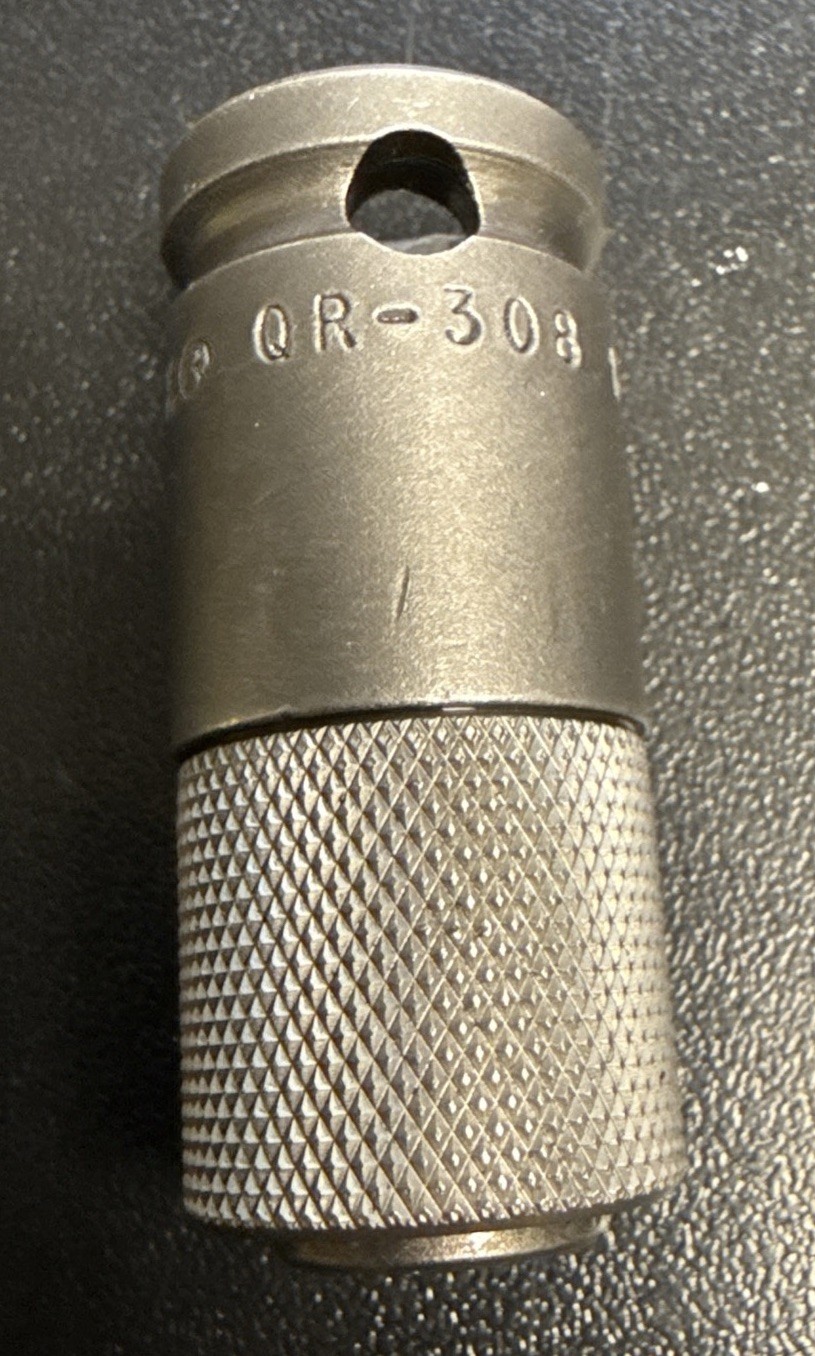 Apex 3/8” Drive Socket Adapter 1/4″ Hex Bit Holder Quick Release Chuck QR-308