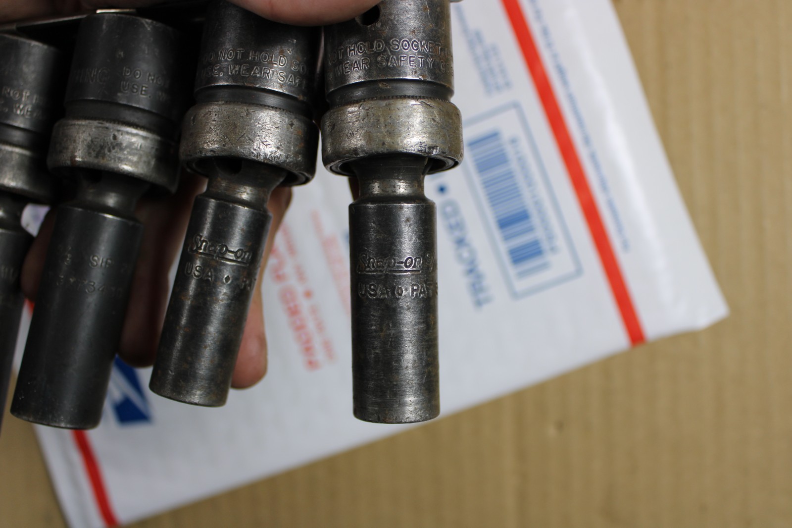 Snap on 5pc 1/2″ Drive Deep Swivel Impact Socket Set SAE 9/16 – 3/4