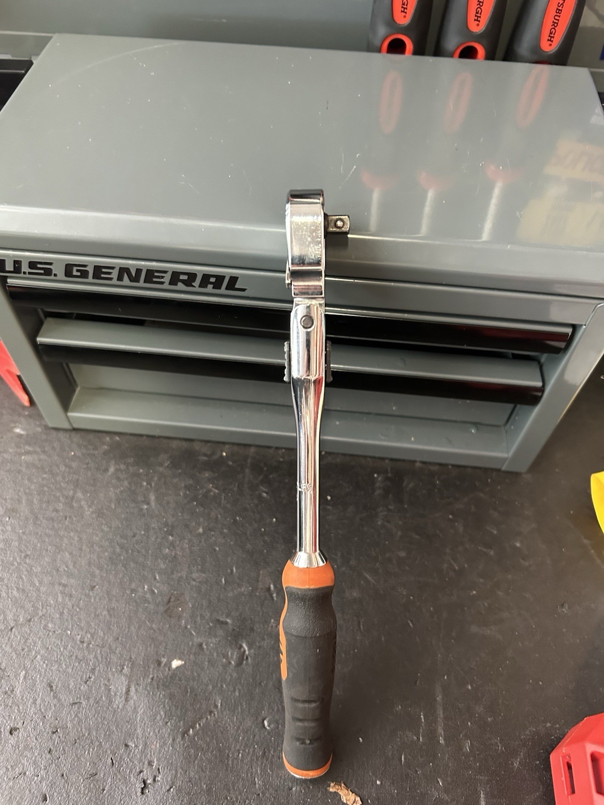 Mac Tools Max90 1/4” Drive 9” Flex Head Ratchet 90-Tooth Comfort Grip