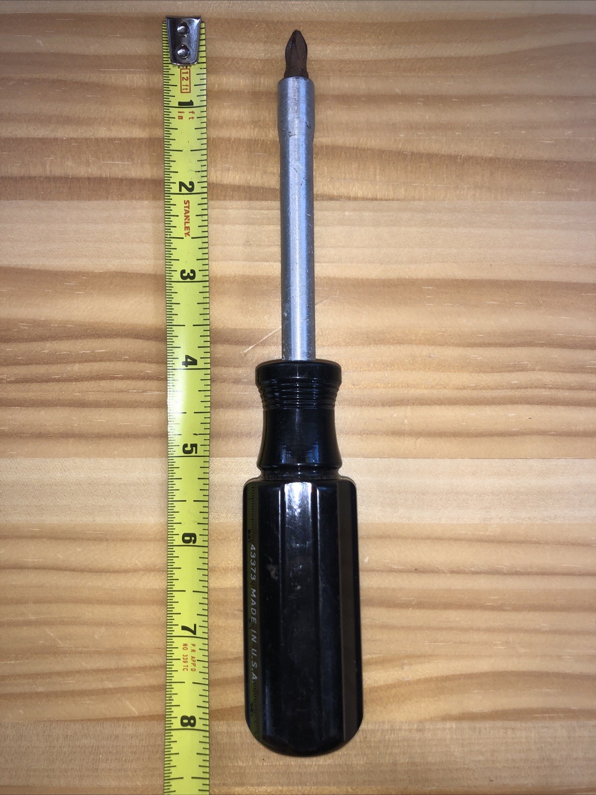 VTG Craftsman Magnetic Screwdriver 1/4” Bit Driver 43373 Black Handle Phillips