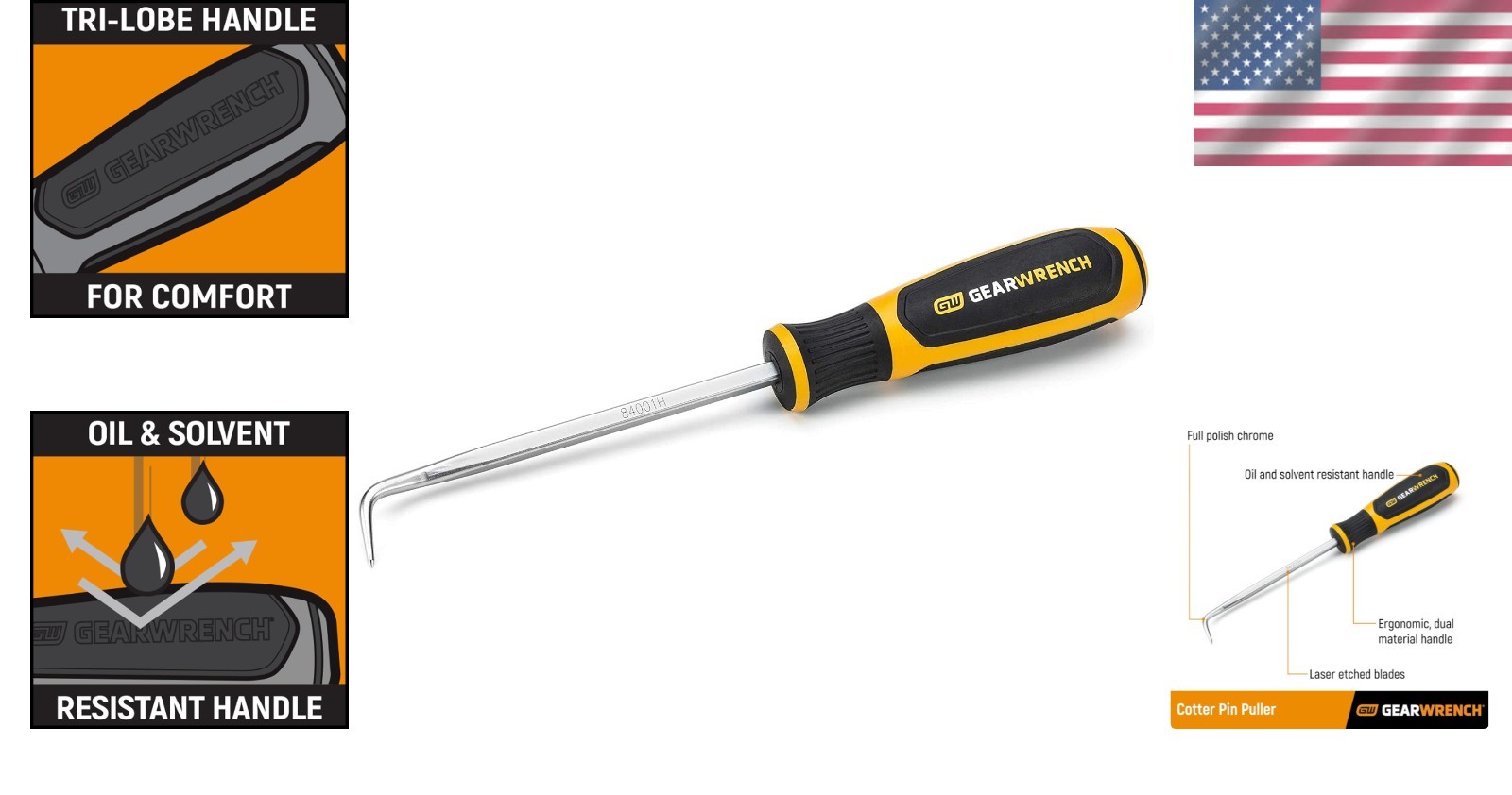 Automotive 5″ Cotter Pin Puller – Professional Tool with Comfortable Grip