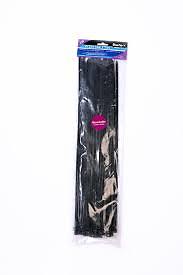 50 Pce 7.5mm x 450mm Black Cable Ties – BlueSpot – Lifetime Guarantee