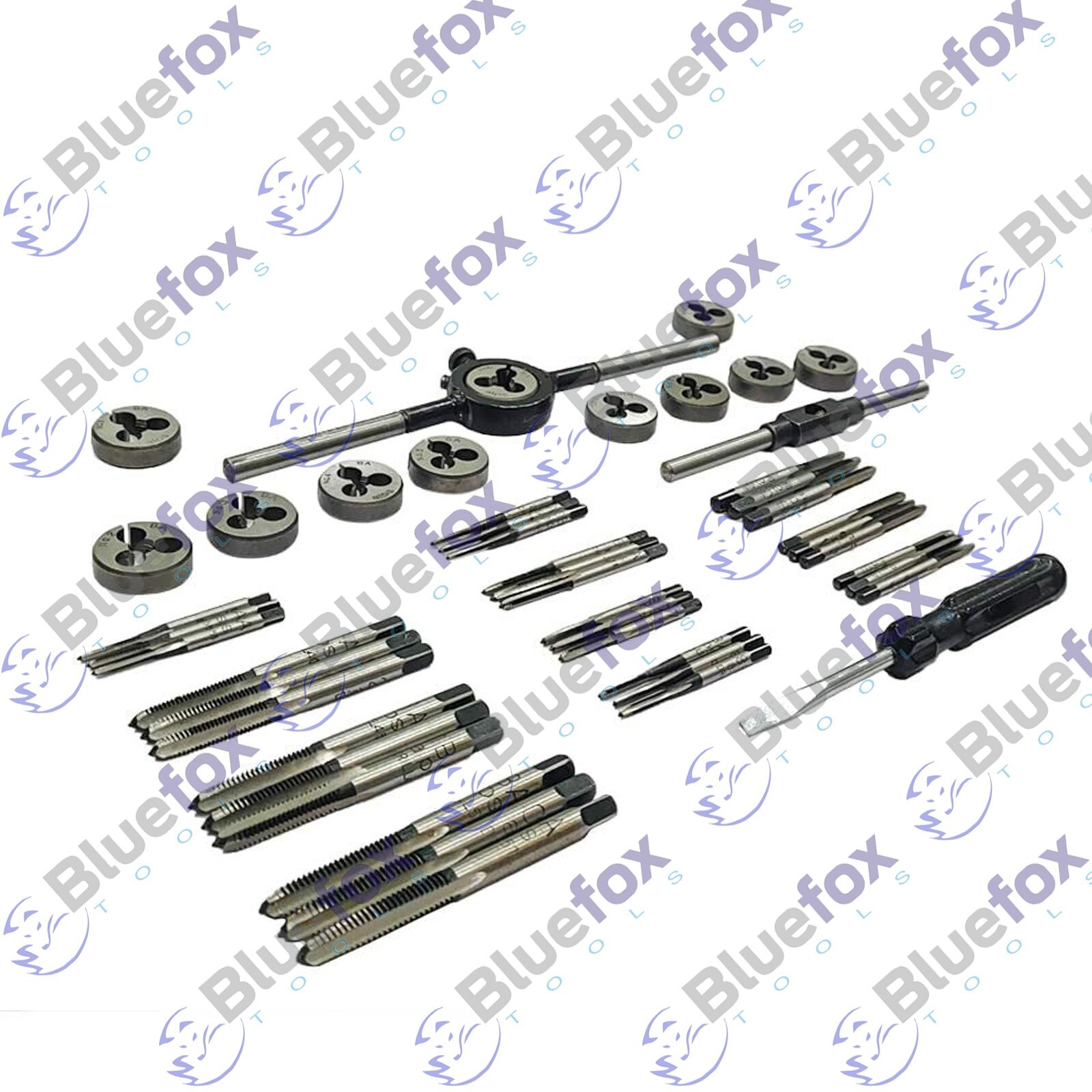 Tap and Die Set Kit 0BA To 10BA w/ Case Threading Chasing Repair 47 Piece