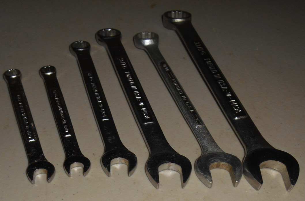 Lot of 9 Craftsman Wrenches VA – V – VV Series All Forged In USA