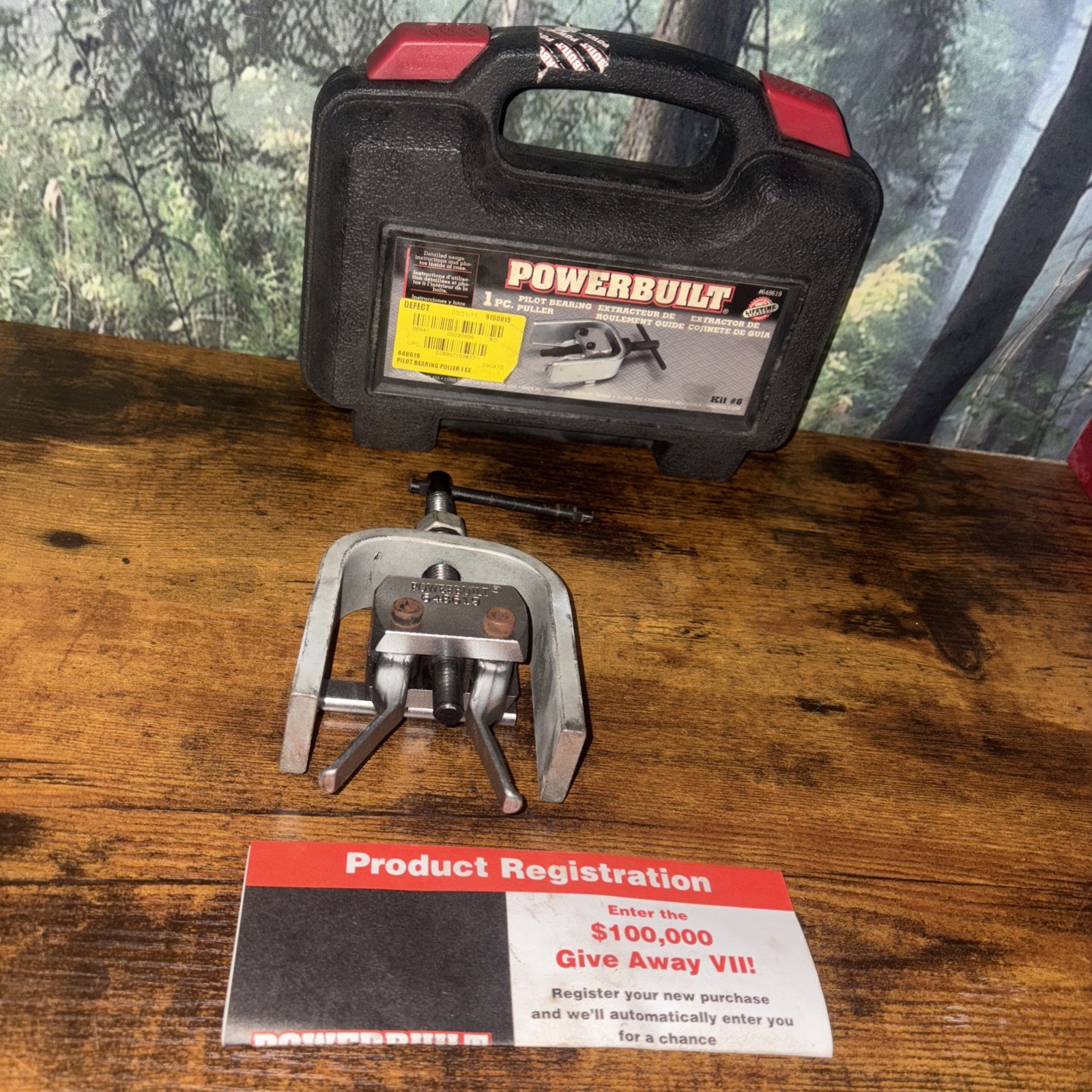 Pilot Bearing/Remover Powerbuilt Brand 648619 – Used Condition/Fully Functional