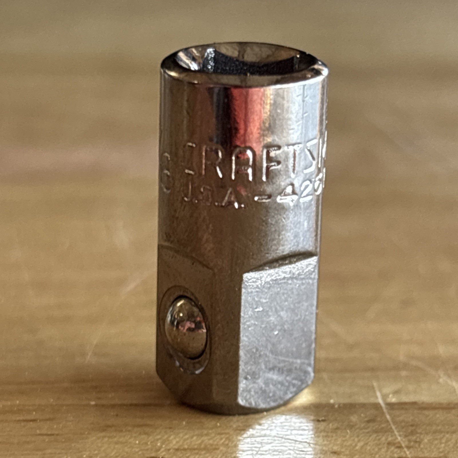 Craftsman 1/4″ Female Drive to 3/8″ Male Socket Adapter G Series 4257 USA
