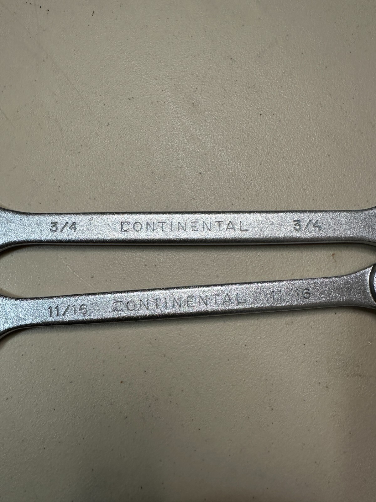 2 – Rare Vintage Continental Combination Wrenches 12 Point Made in Japan See Pic