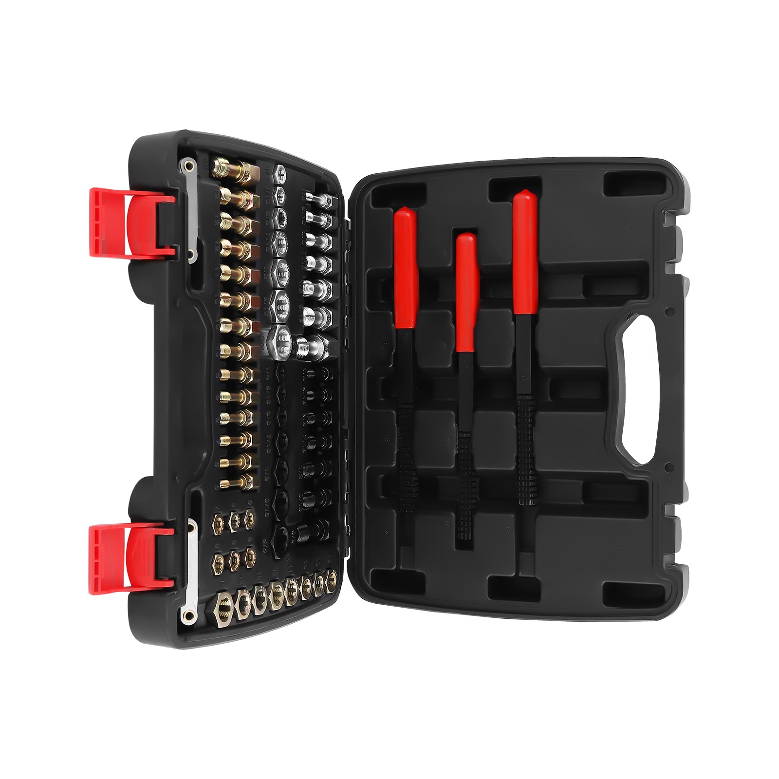 Pro-Grade 61pc Thread Chaser Set Heat-Treated Carbon Steel SAE/Metric Files