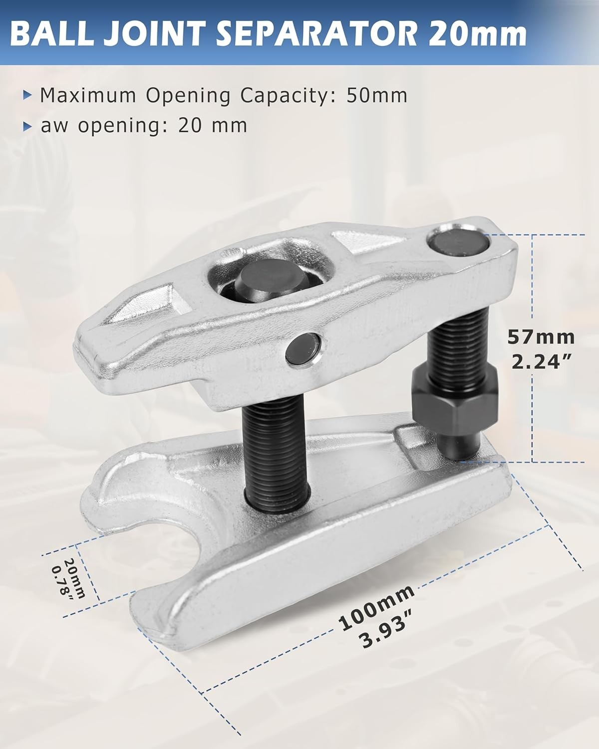 Versatile 3Pc Ball Joint Separator Kit with Anti-Rust Finish for Professionals