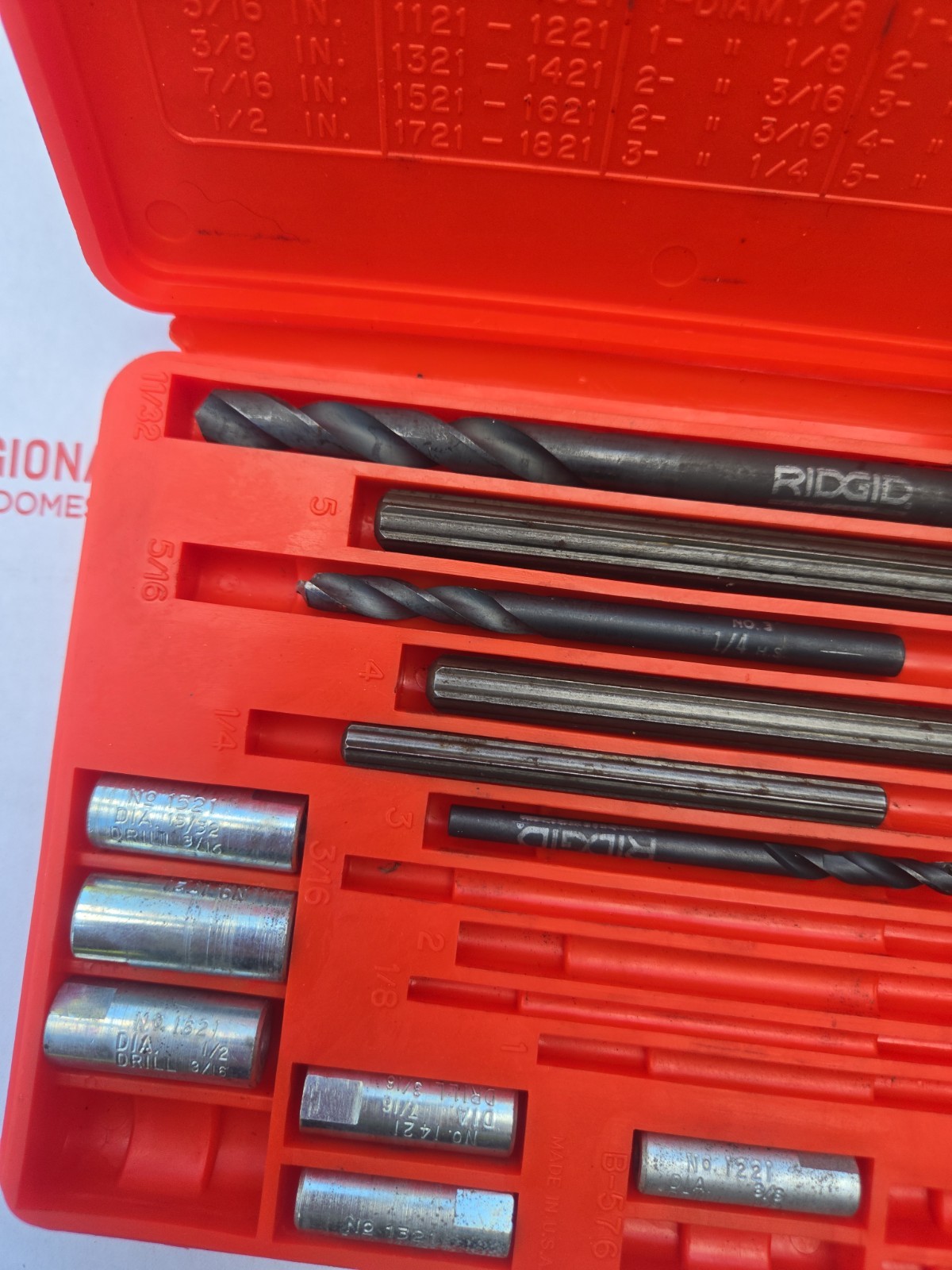 BLUE POINT No. 1020 Screw Extractor Set, MISSING PIECES, PARTIAL SET, AS IS