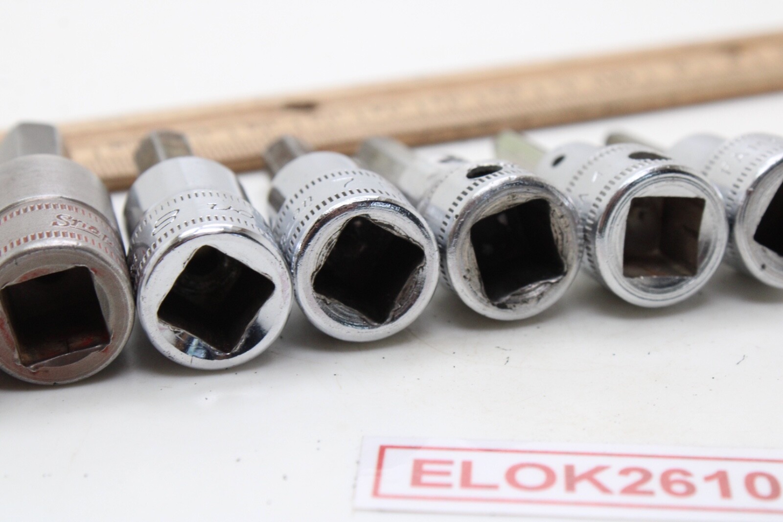 Snap On FAM4A-FAM10B 4-10 mm 3/8″ Drive 6 Piece Metric Hex Bit Socket Set USA