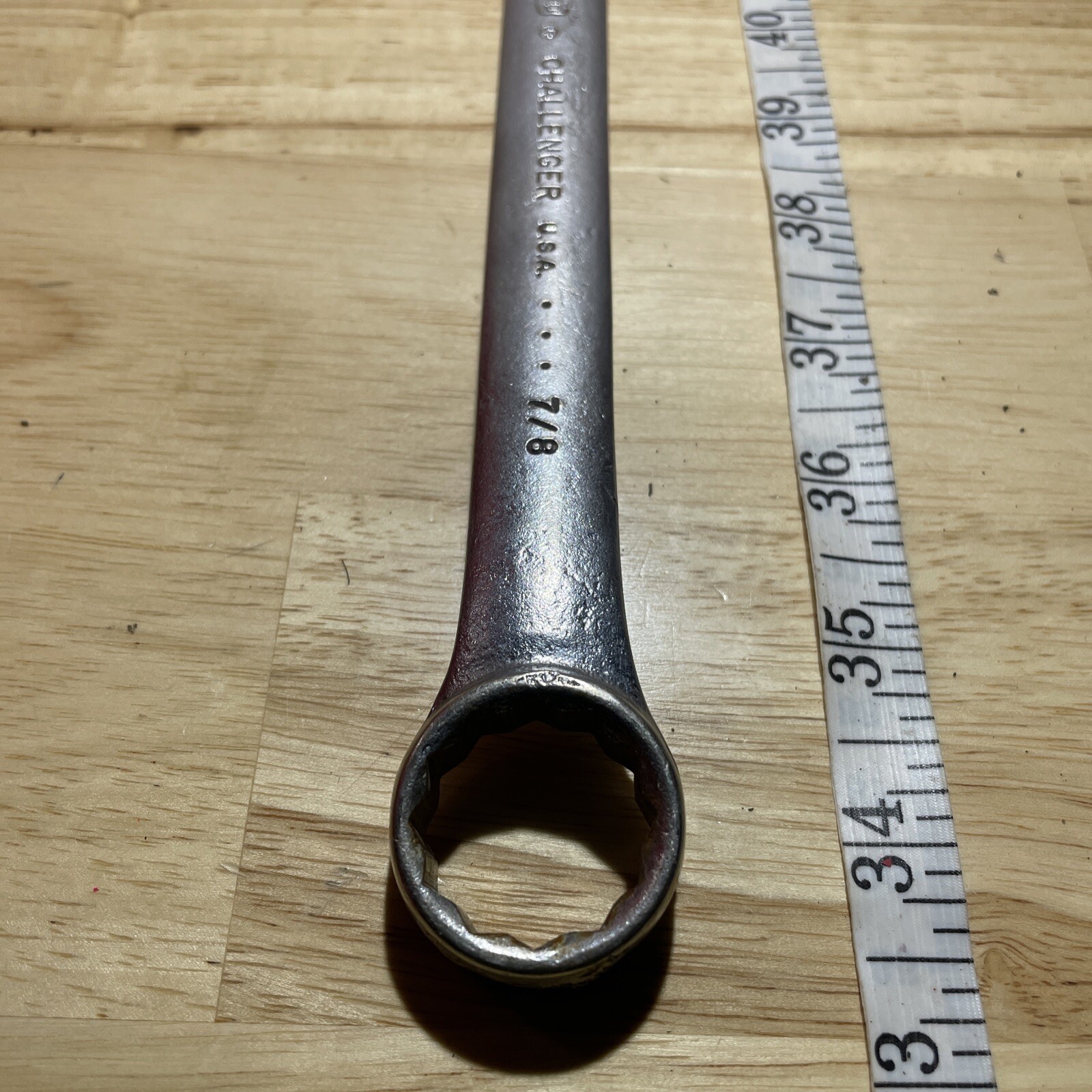 Proto challenger 7/8″ Combination Wrench 12 Point SAE 6128 USA 3 dot