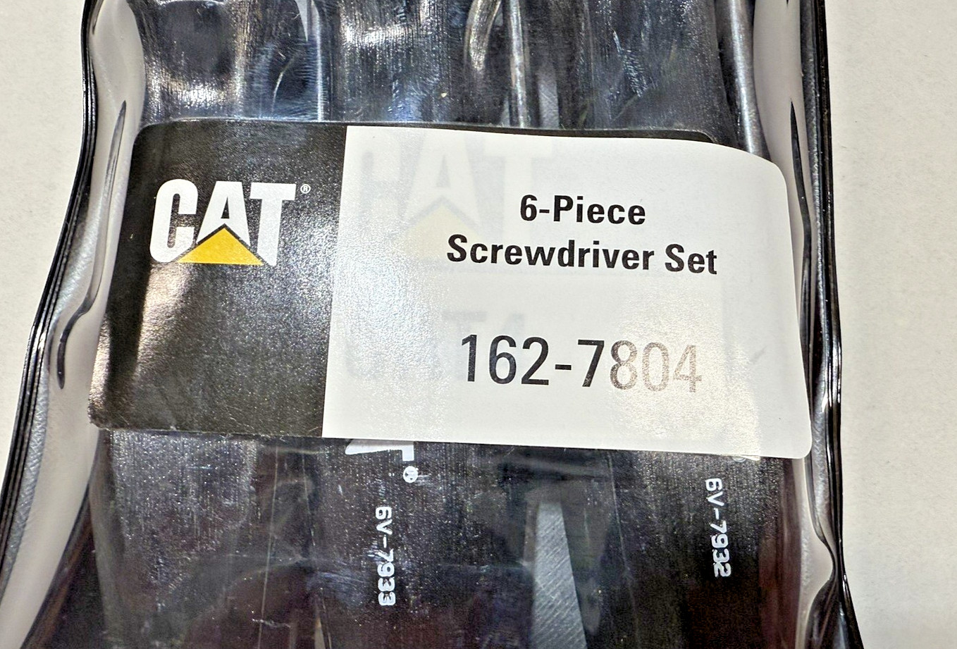 CAT Caterpillar 162-7804 6pc Screwdriver Set Hard Plastic Old Style Handle