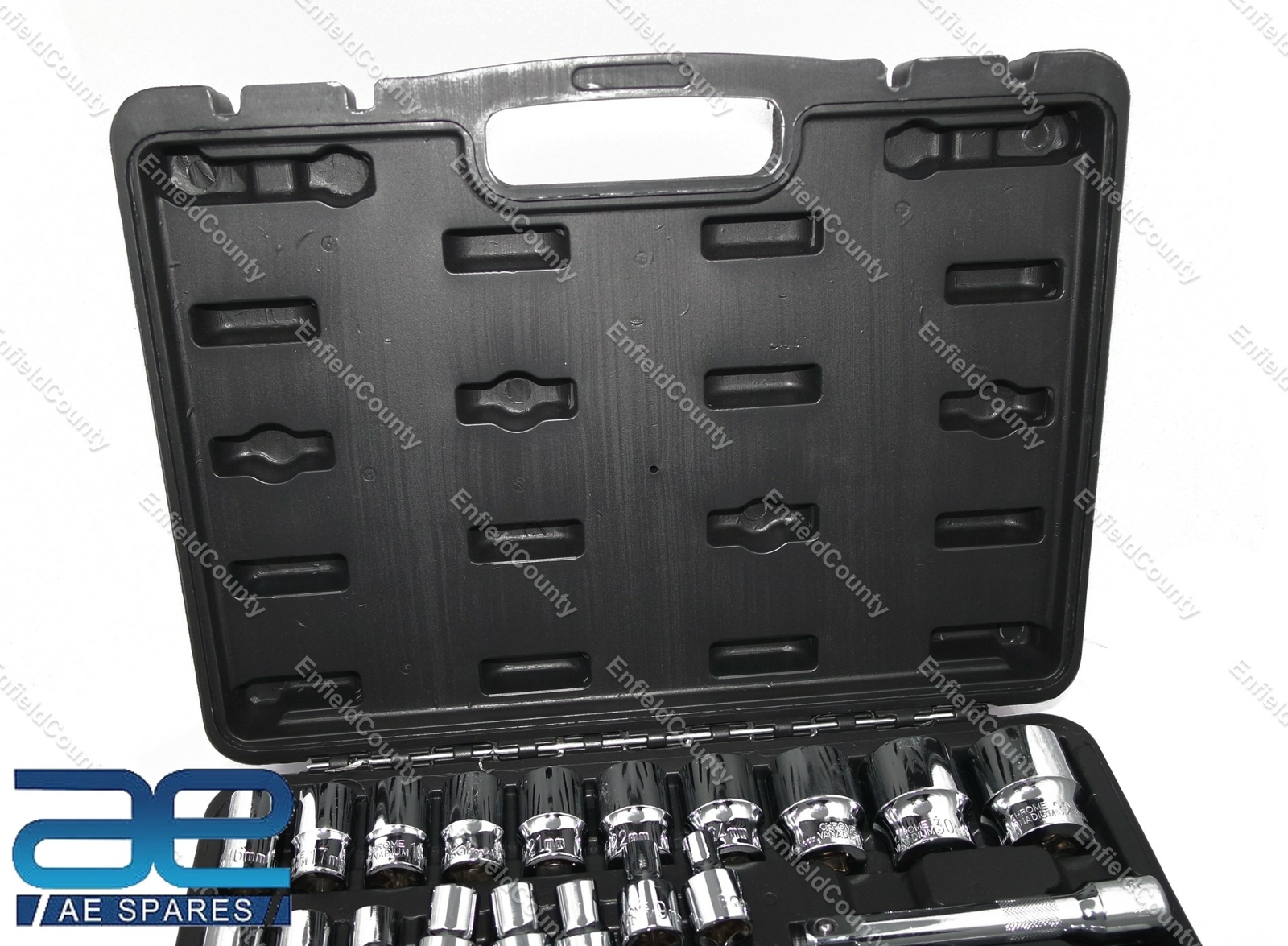 1/2″ Inch Square Drive Hex Bi-Hex 6 point Socket Set 25 Pcs. S2u