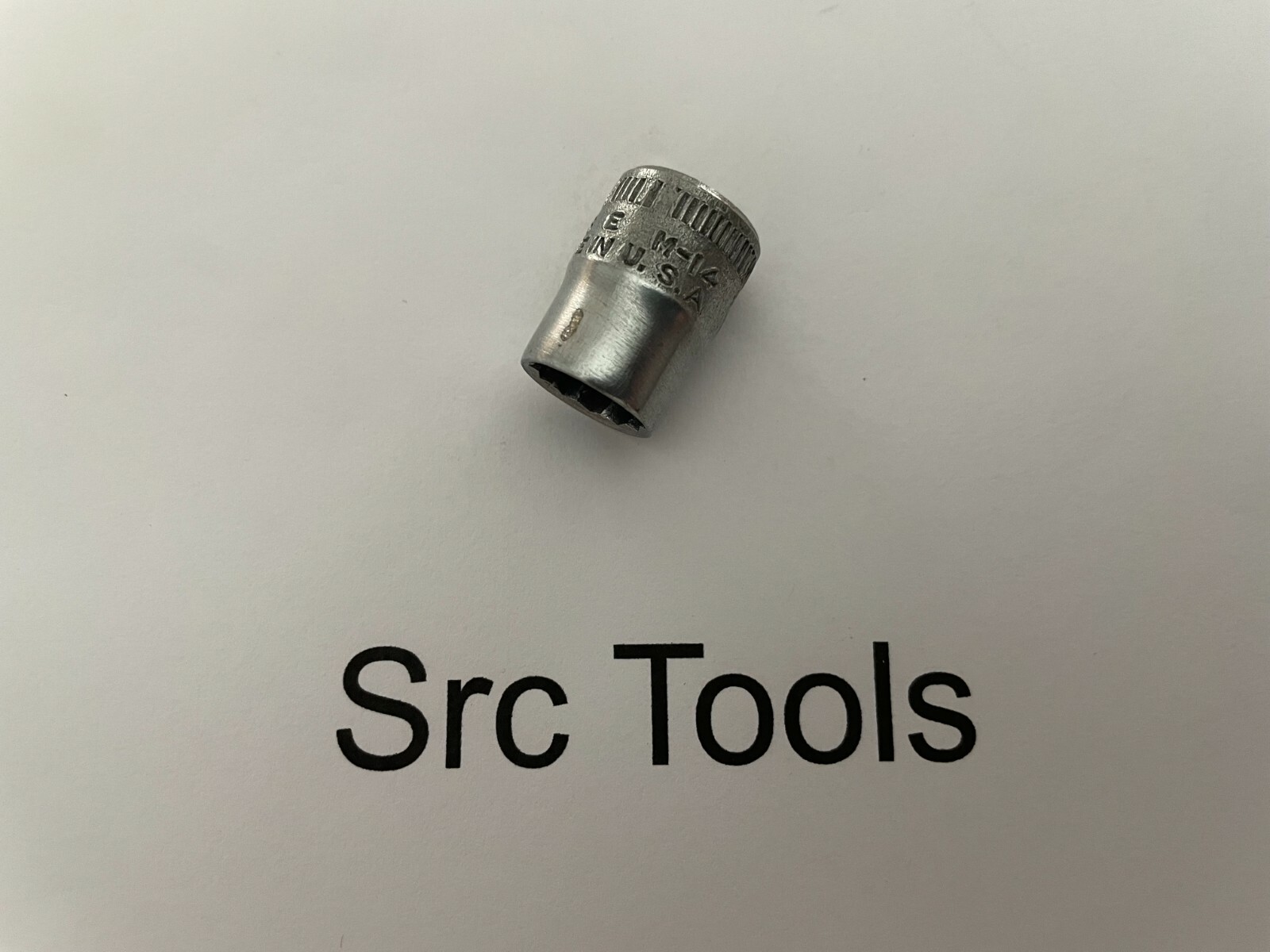 *RARE 1944* Snap-On Tools USA 9/32″ Drv 7/16″ SAE 12pt Midget Chrome Socket M-14