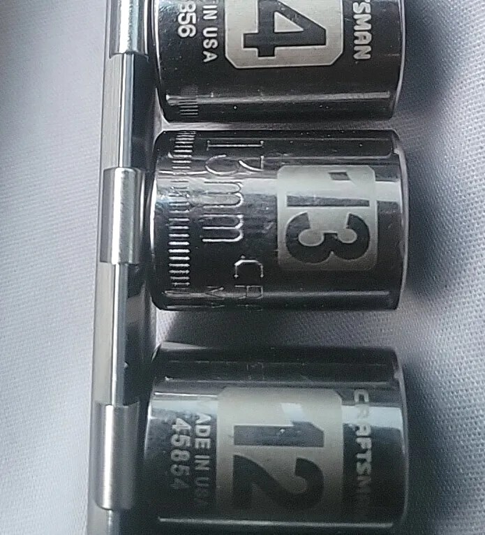 Craftsman 3/8″ Dr Metric Shallow Socket Set laser-etched 6-Point 14-pcs 6mm-19mm