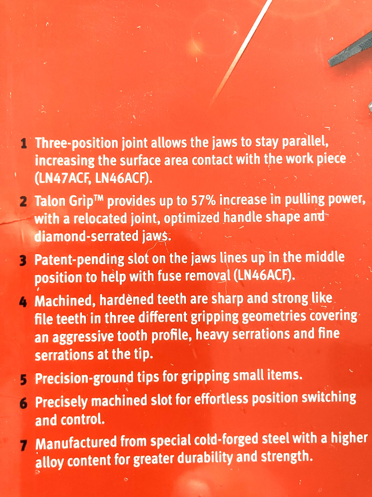 NEW Snap-on™ 3-pc Long Nose Slip Joint Pliers Set PL3LNSJCF PL3LNSJCFO Orange