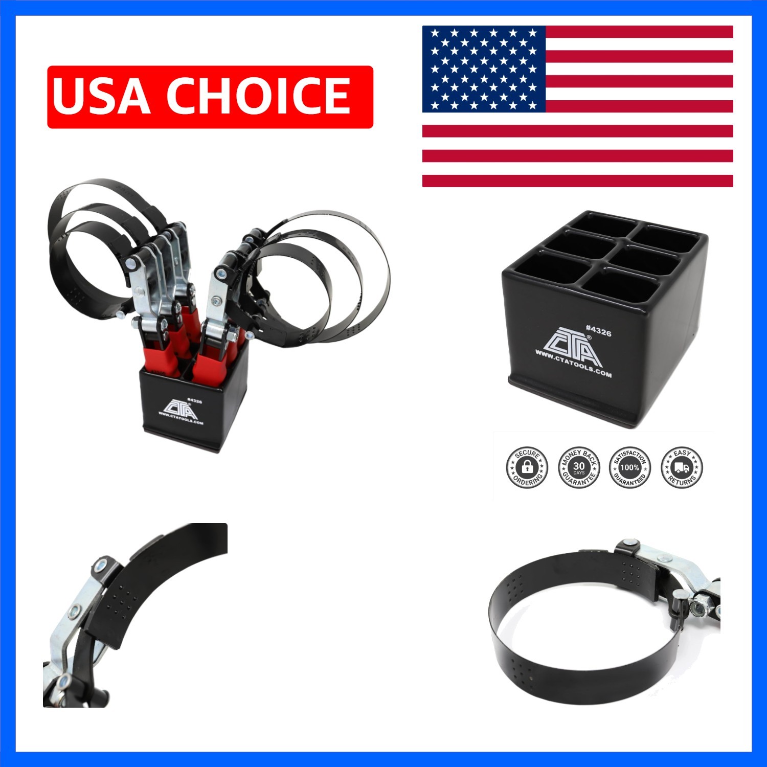4326 6pc. Oil Filter Wrench Kit w/Stand