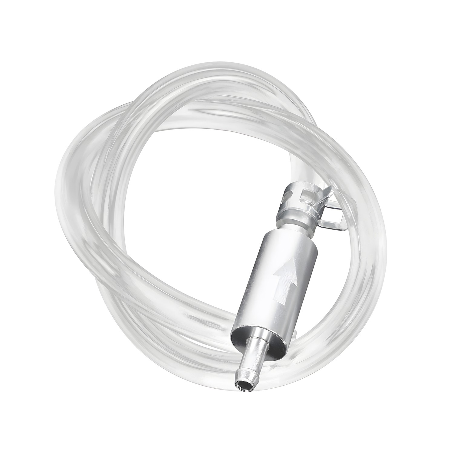 2 SET Universal One Way Brake Bleeder Kit Check Valve with Clear Hose & Clamps