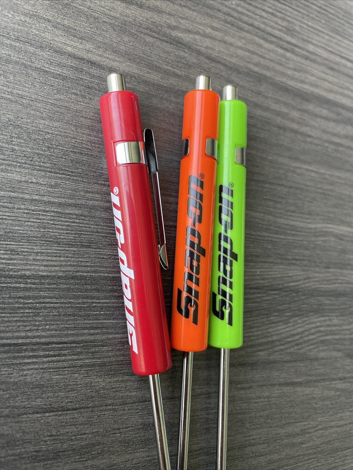 Snap On Tools Mini Pocket Screwdriver Hi-Vis Orange with Magnet & Clip NEW🔥