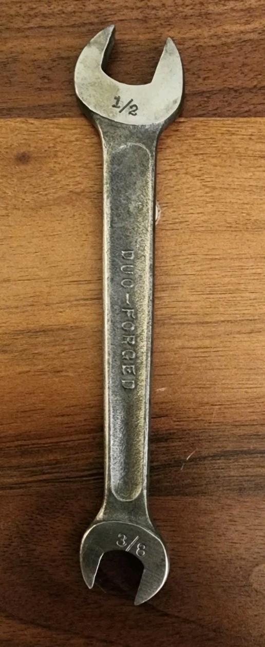 Billings USA M-1723-A Open End Wrench 3/8″ & 7/16″ Military (USN Owners Mark)