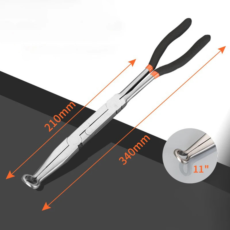 13 Inches Long Nose Pliers Professional Double Joint Flat Nose Pliers Tools