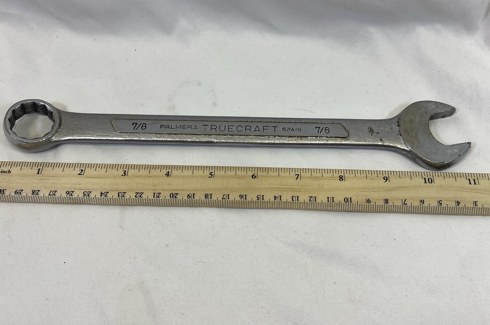 Truecraft 7/8” Combination 12 Point Wrench Made In Spain Chrome Vanadium B109B