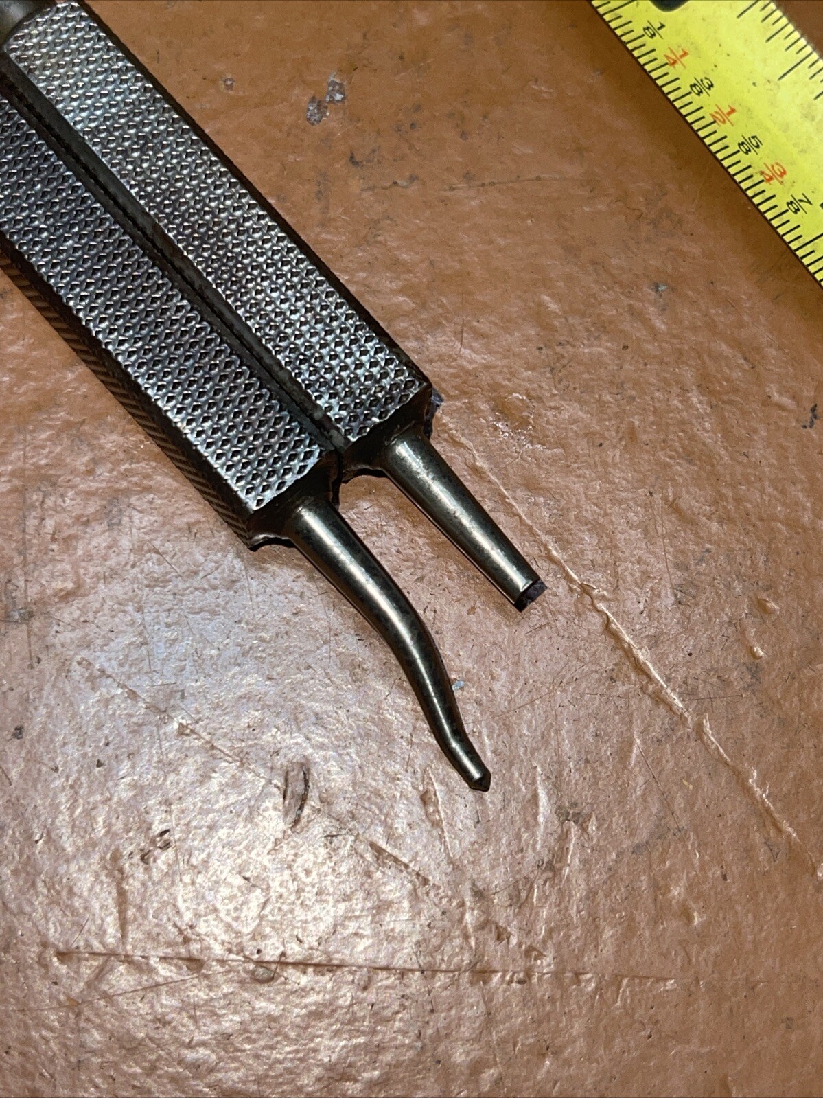 Vintage Starrett USA 264B Short Stubby Center Punch Set Knurled Grip 2 Piece