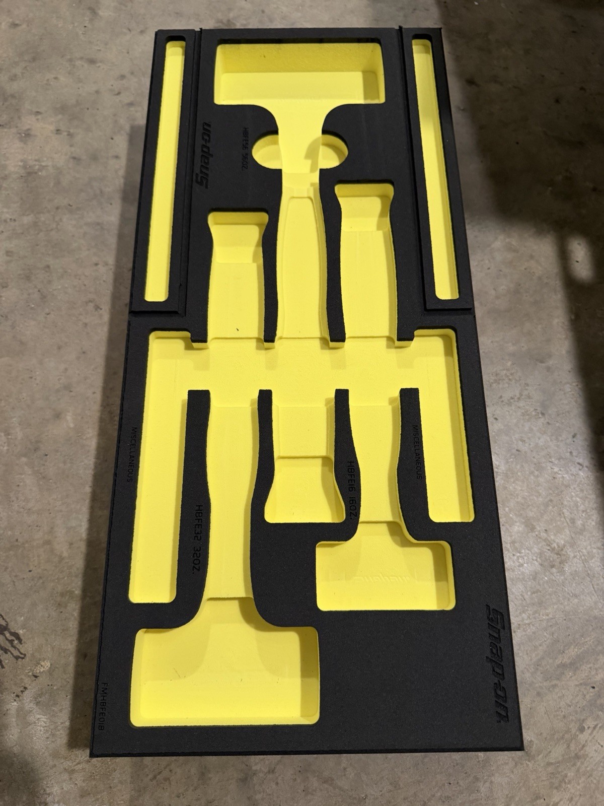 Snap On HBFE301F Foam! 12, 32, 56 Oz Dead Blow Hammers! Foam Only! Hi-Vis!