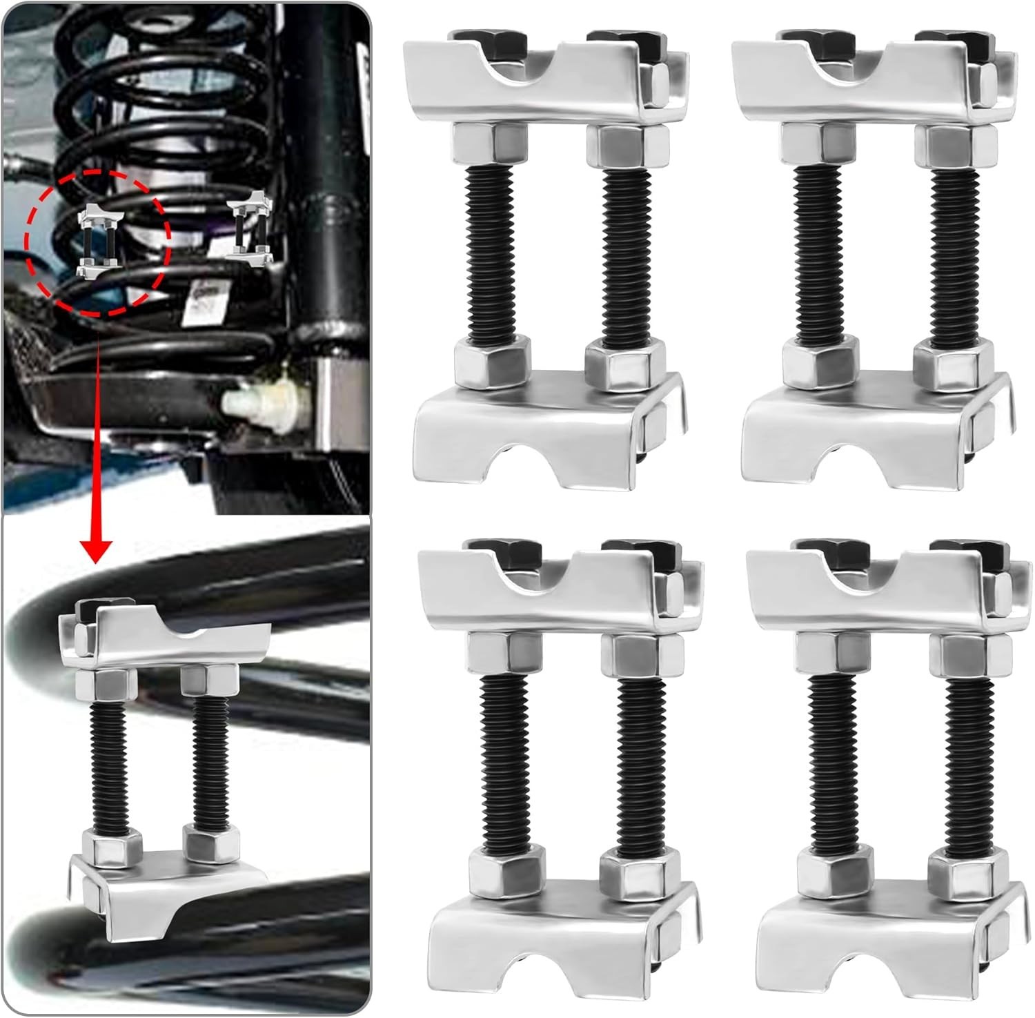 Adjustable Shock Absorber Strut Spring Compressor 4PCS
