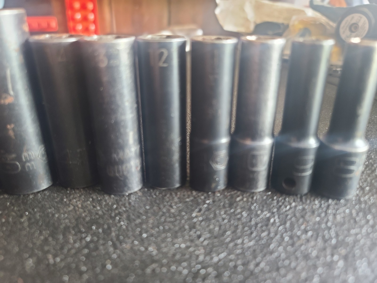 Matco Tools USA 12pc 3/8” Drive Metric Deep Impact Socket Set – 6 Point – 8-19mm