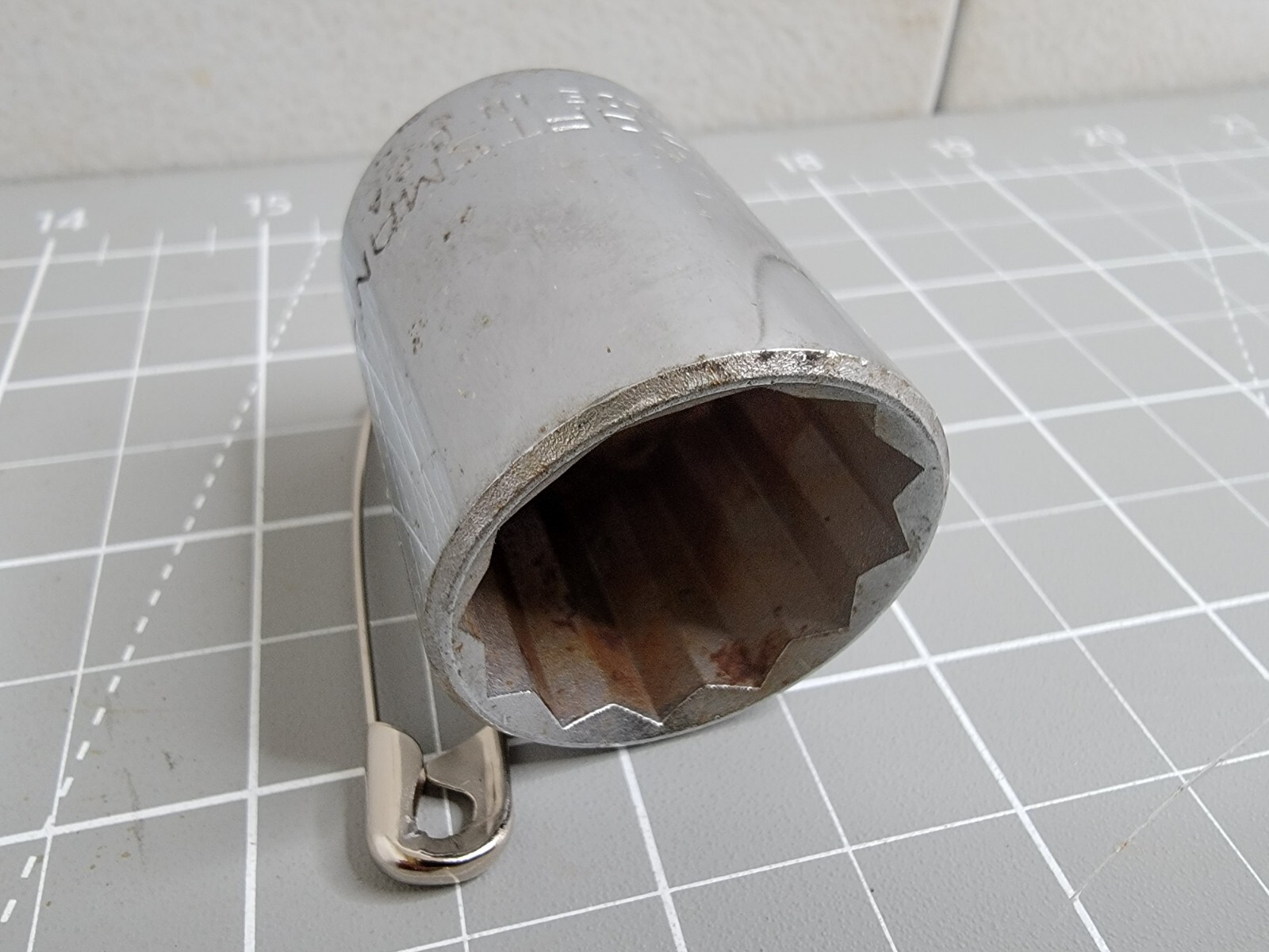 Craftsman 1 inch Chrome Socket 12 Point Shallow Standard 47514 USA Made