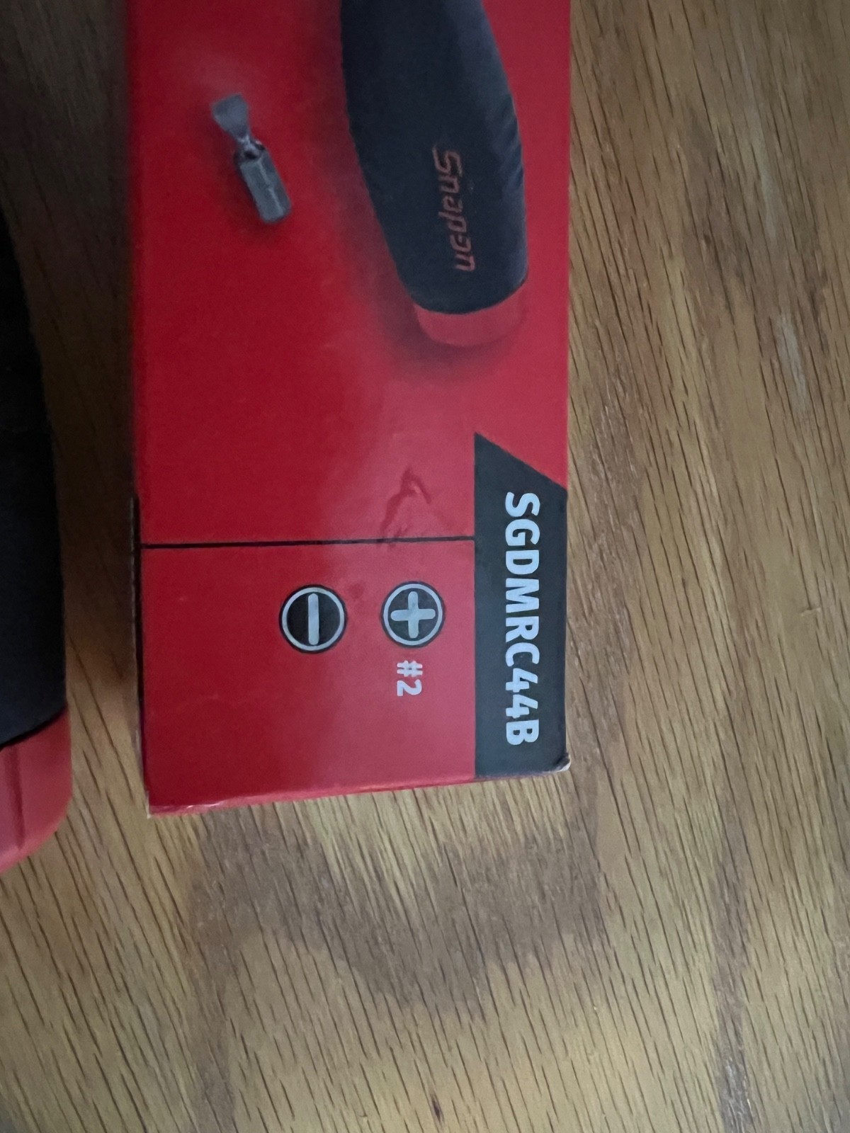 Snap on Ratcheting Screwdriver Red SGDMRC44B SOFT Grip HANDLE NEW BOX 🔥2 Bit