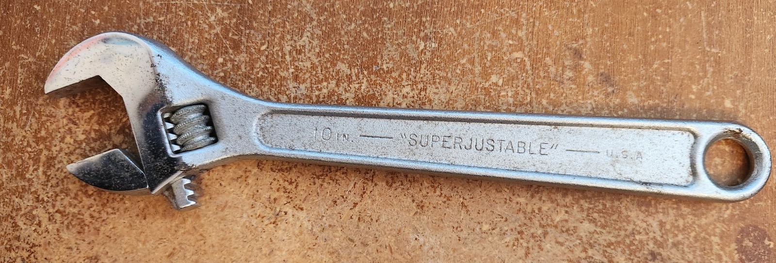 J.H. Williams Super Adjustable 10″ Adjustable Wrench ☆USA☆ — Lot 3732