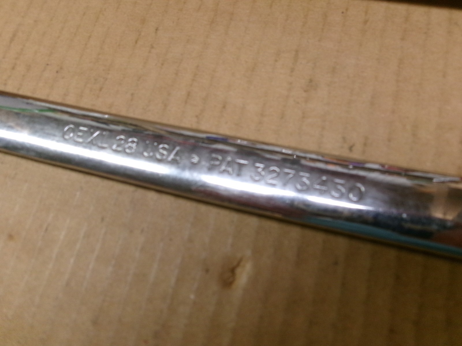 Snap On USA 7/8″ Long Pattern 12-Point Combination Wrench No OEXL28