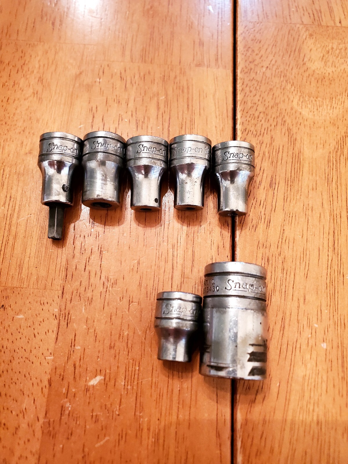 Snap On 3/8″ 1/2″ Drive Hex Socket Holders Misc Sockets For Parts Or Repair Only