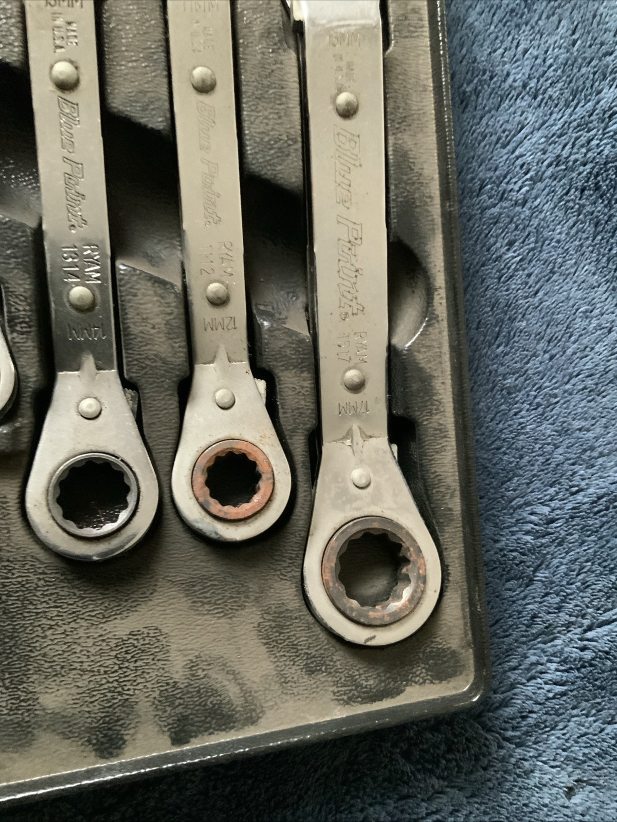 Blue Point 5pc 25 Degree Offset Ratcheting Wrench Set, Ryam….metric….