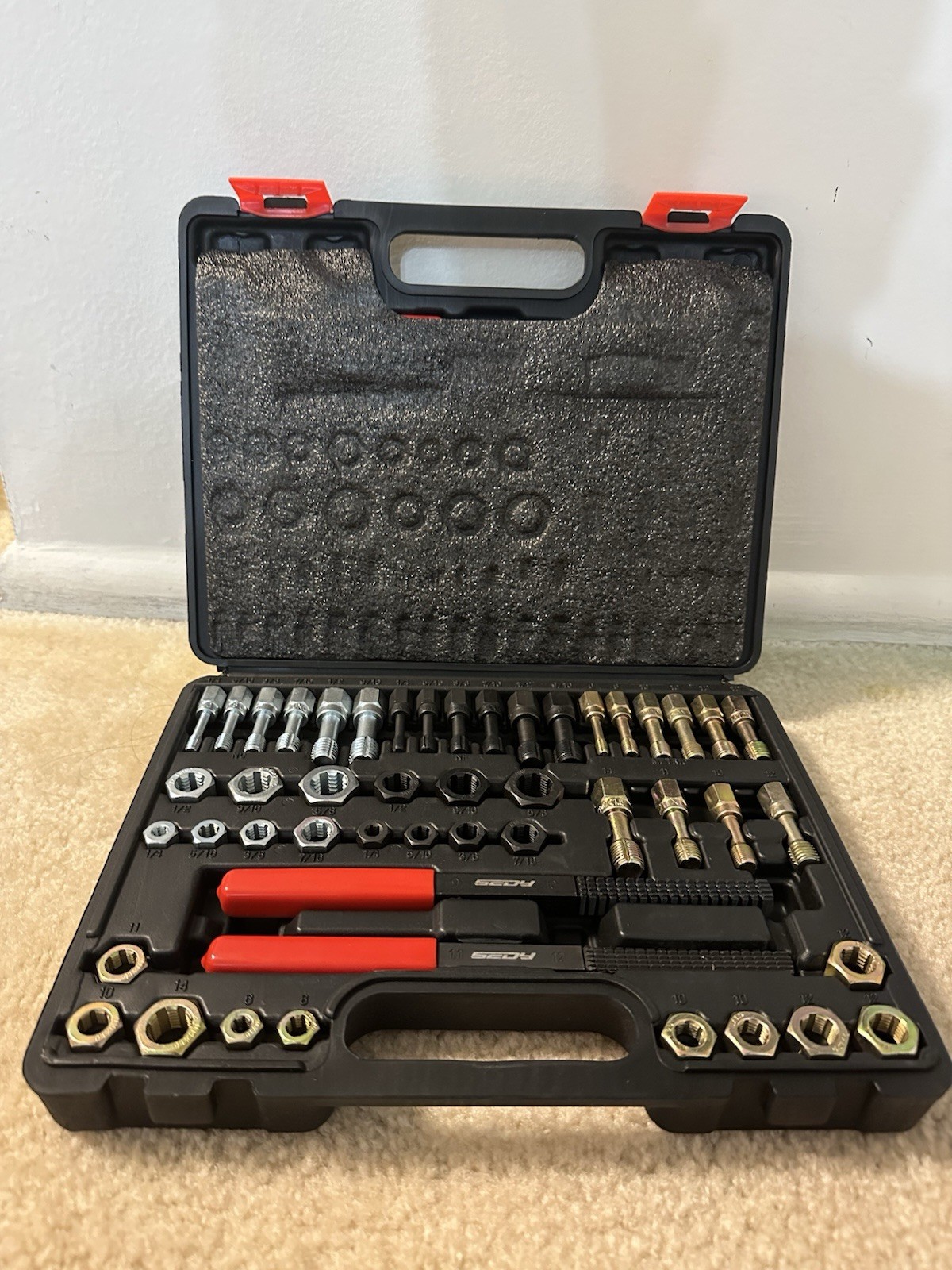 Thread Repair Thread Chaser Tool Set-49PCS Thread Cleaner Rethreading Master Kit