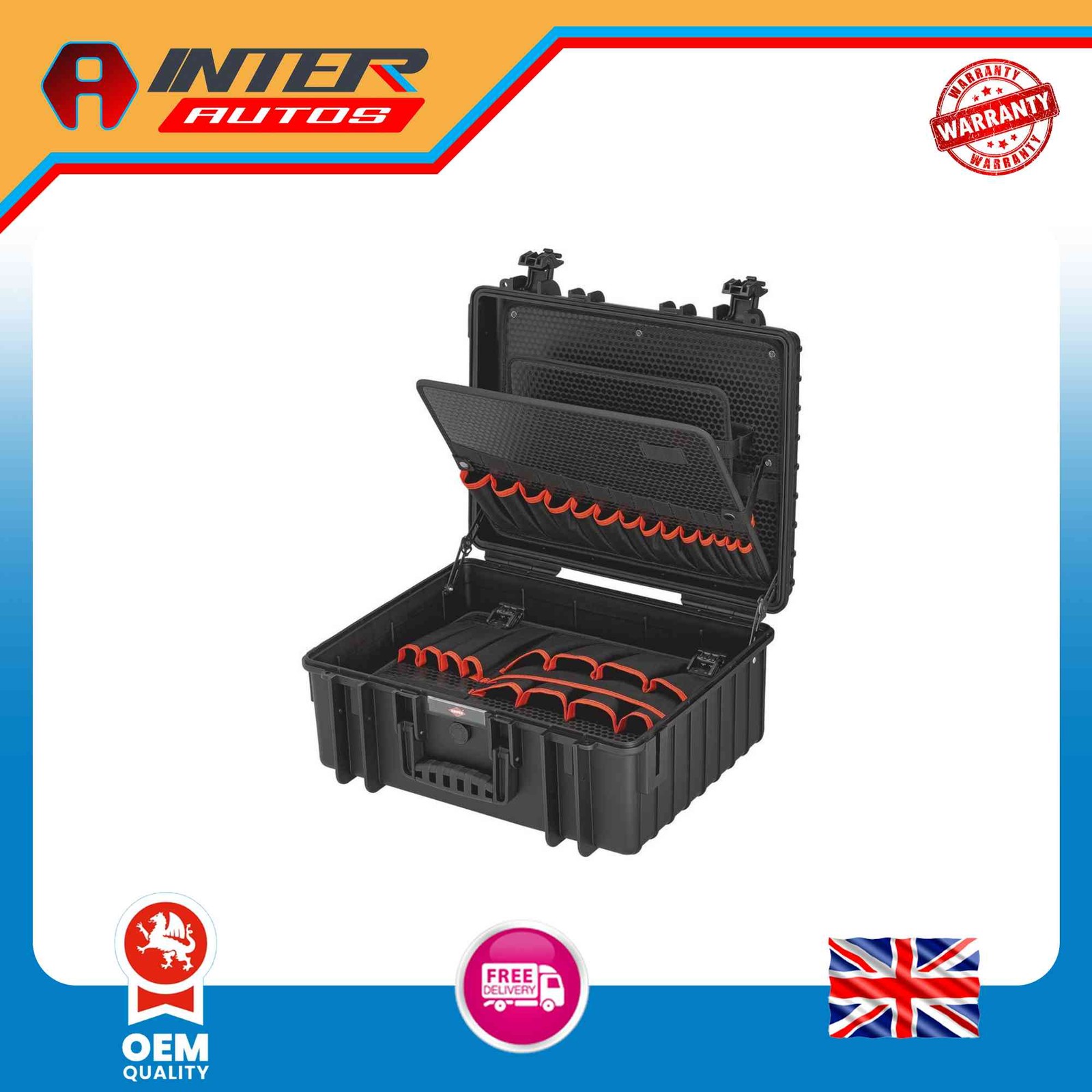KNIPEX 00 21 36 LE Tool Case «Robust34», Empty, 419mm 25027 25027