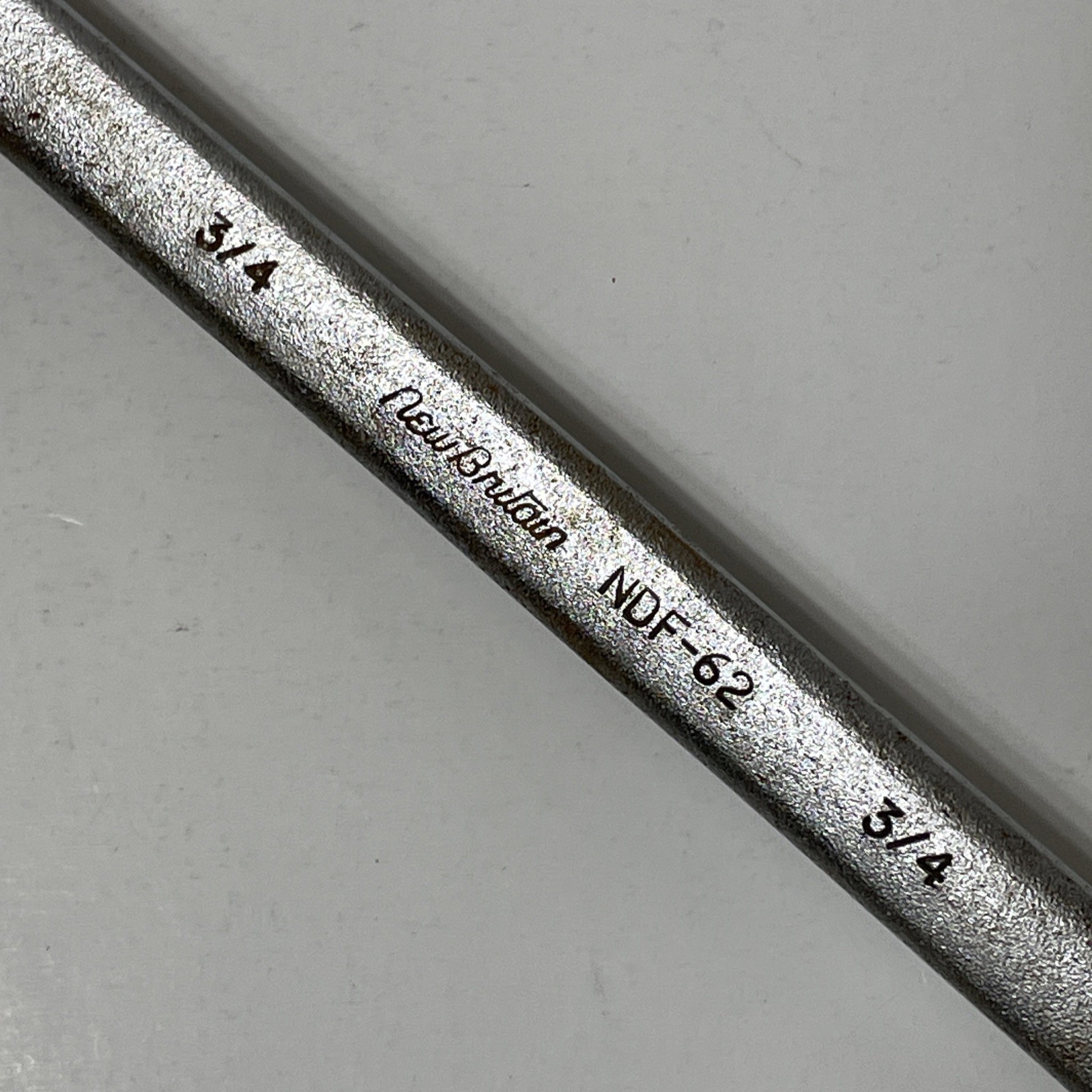 New Britain NDF-62 SAE 3/4″ Combination Wrench 12 Point USA Made Satin Chrome