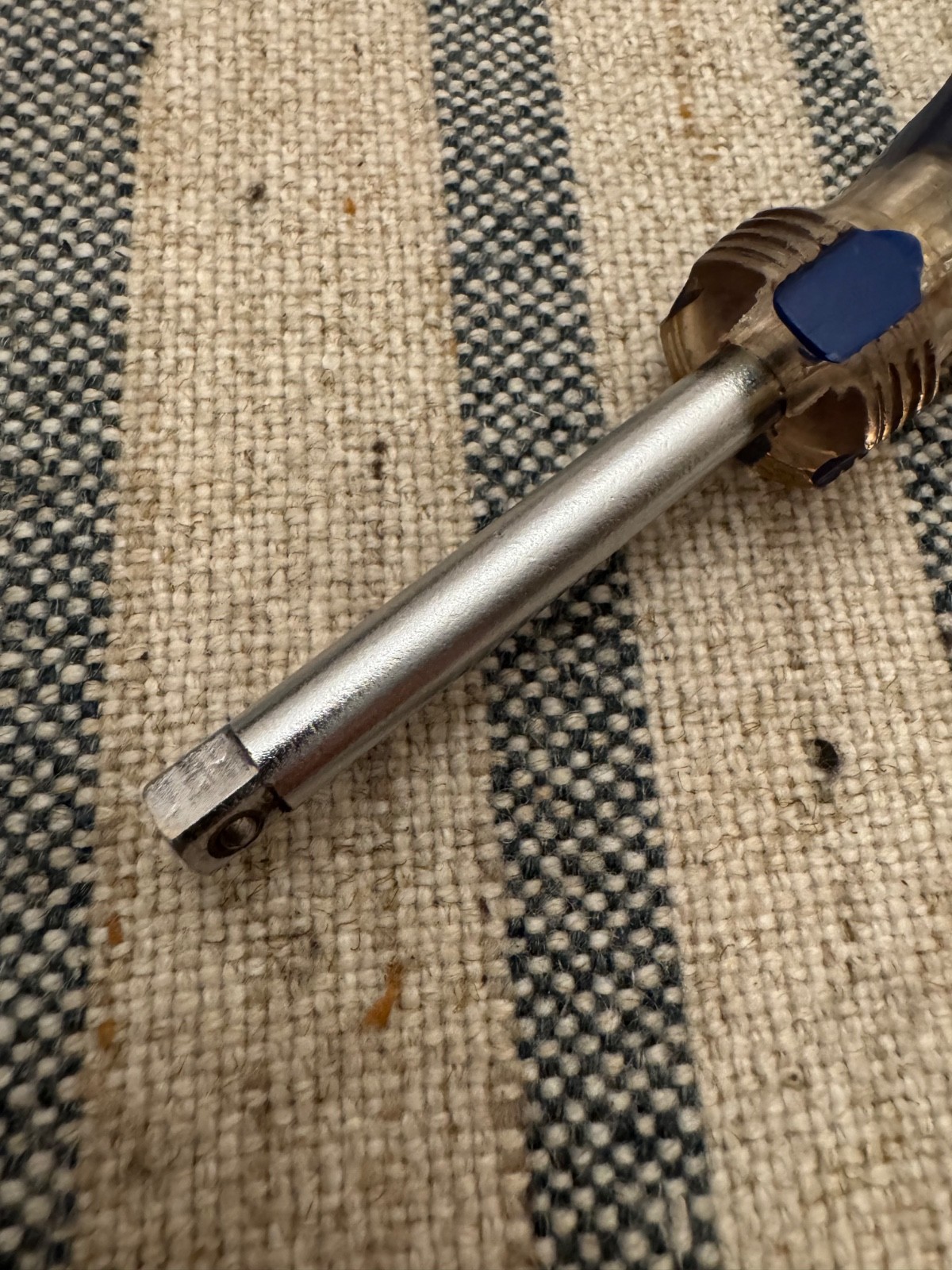 Easco 71-1207 1/4” Drive Spinner Handle Driver Blue Grip USA