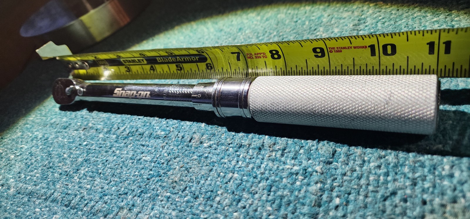 Snap On USA 1/4″ Adjustable Click-Type Ratcheting Torque Wrench QD1R200A. Used.