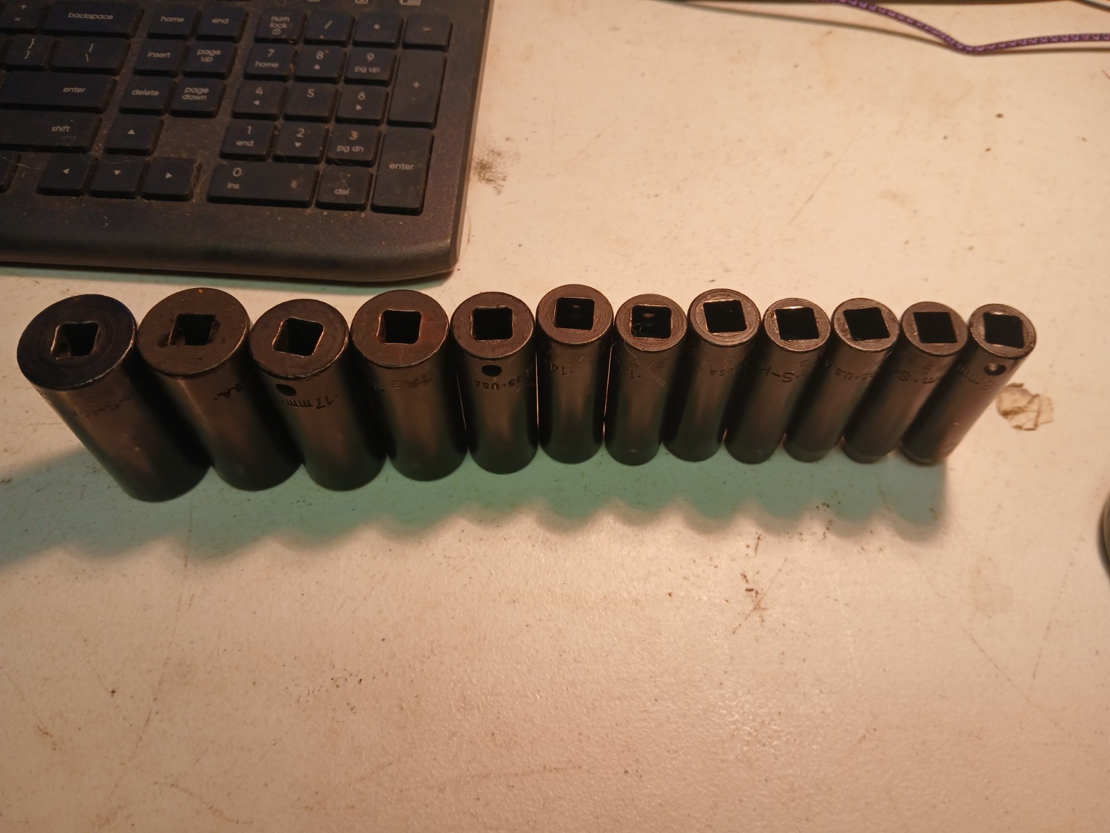 SK Tools 3/8″ Dr 12pc Metric Impact Deep Socket Set 6pt 8mm – 19mm USA