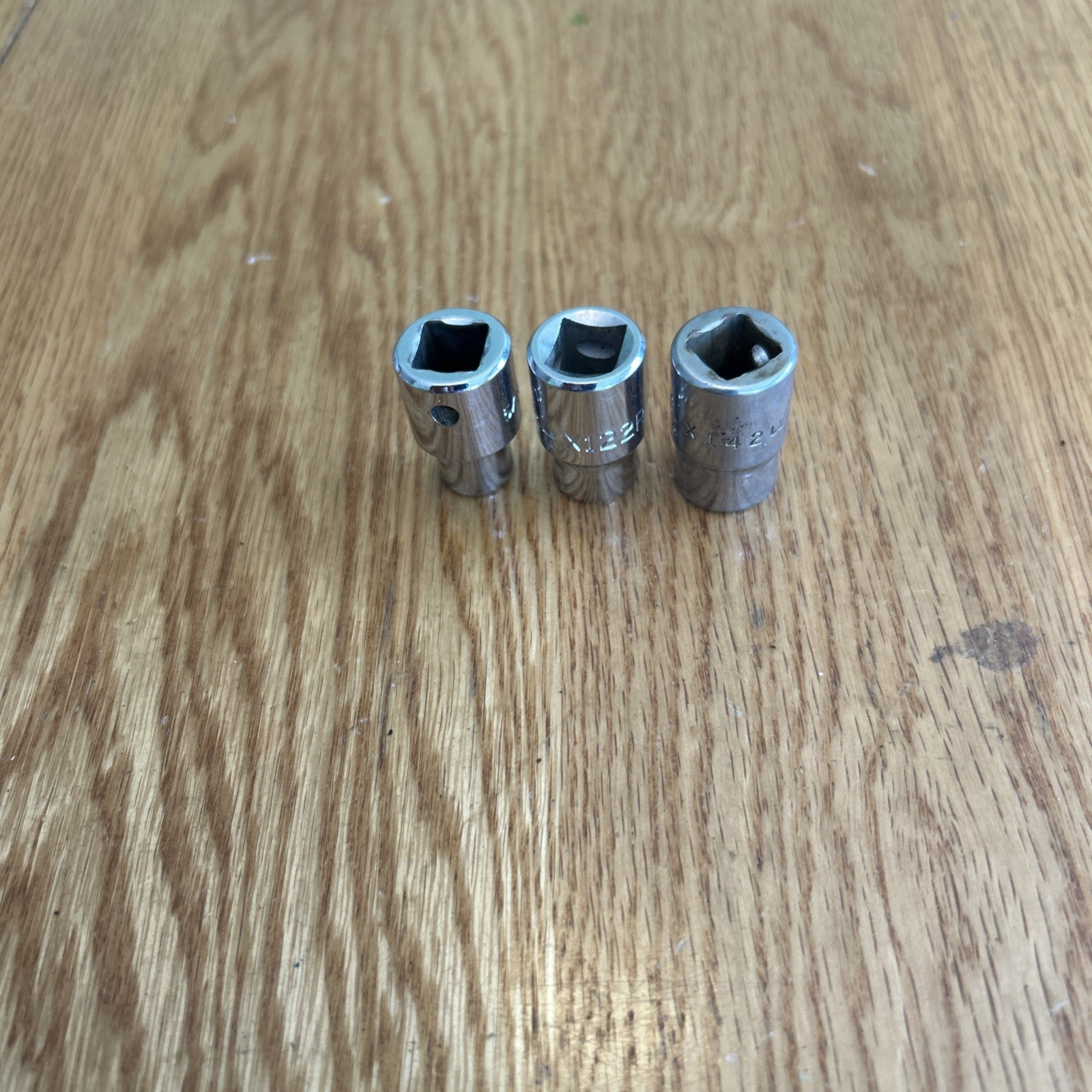 MAC (5/16″, 3/8″, 7/16″) Lot Of 3 Shallow 3/8” Drive 6 Point Sockets