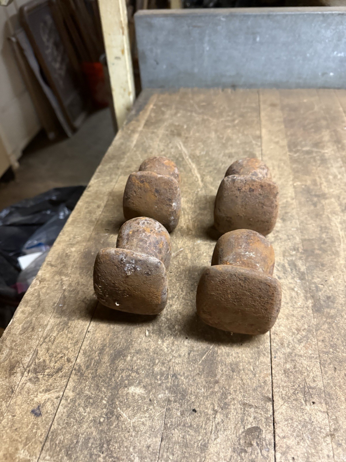 Vintage Auto Body Blob Dolly Cast Iron Hammer Anvil Hand Tool Fairmount Lot Of 4