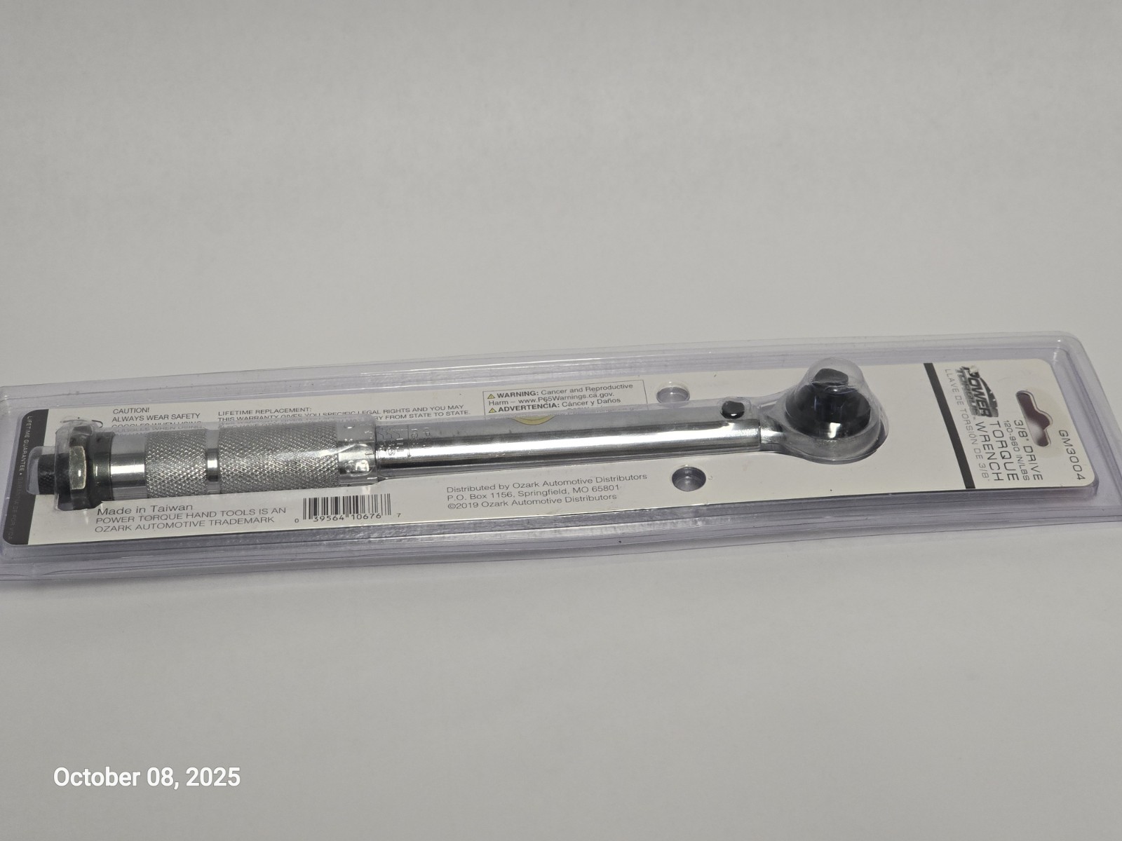 TORQUE WRENCH POWER 3/8″ DRIVE GM3004, 039564106767