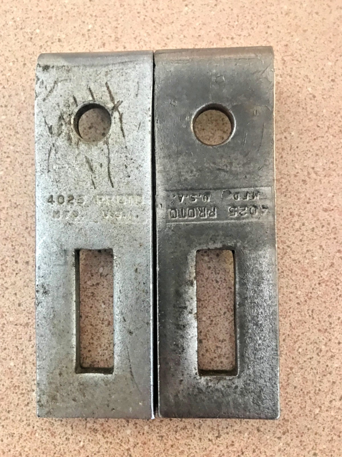 Pair Of PROTO 4025 Puller Jaw Leg 4″ X 1-1/4″ X 7/32″ Made In USA